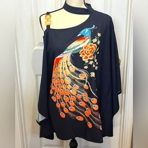 Unique Asymmetrical Neckline Top